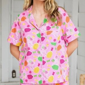 Printfresh Pickelball Pajama Top M